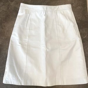 Vintage Berman’s White leather skirt
